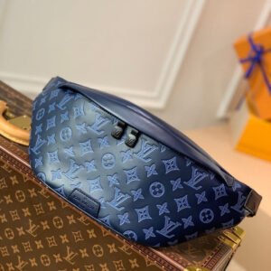 Louis Vuitton Discovery Bag 20cm Monogram Seal Cowhide Canvas Spring/Summer Collection M45729, Navy Blue