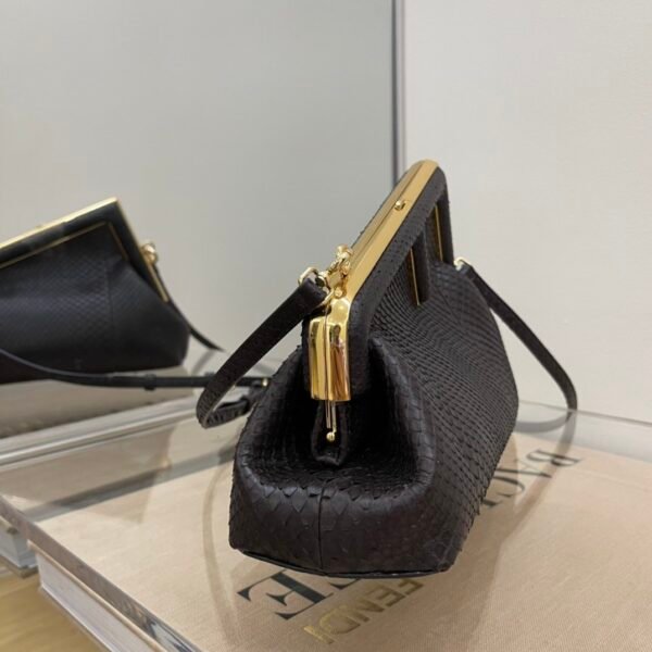 Fendi First Small Python Bag 26cm Brown - Image 2