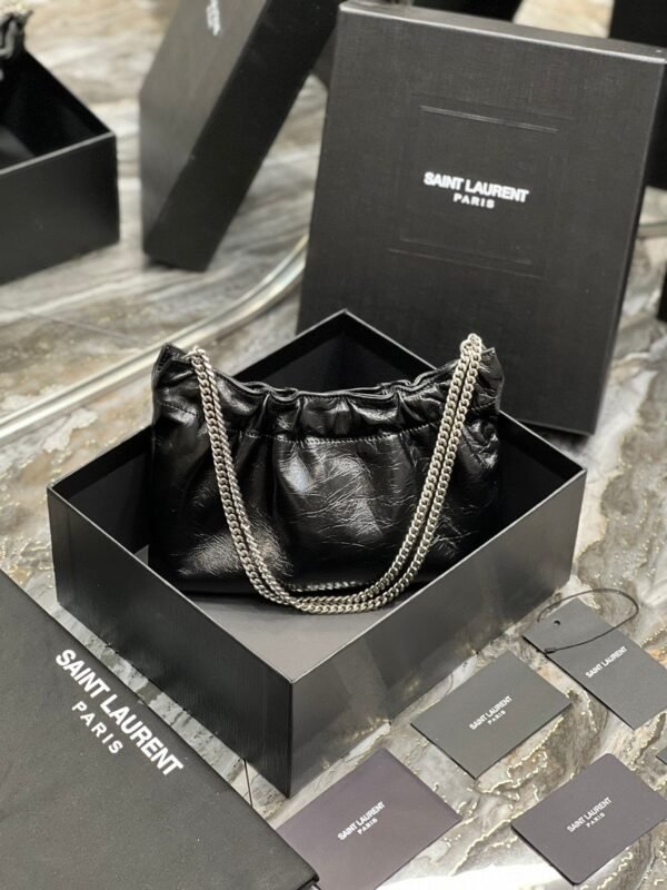 Saint Laurent Paris Mini Bag With Silver Hardware 24cm - Image 4