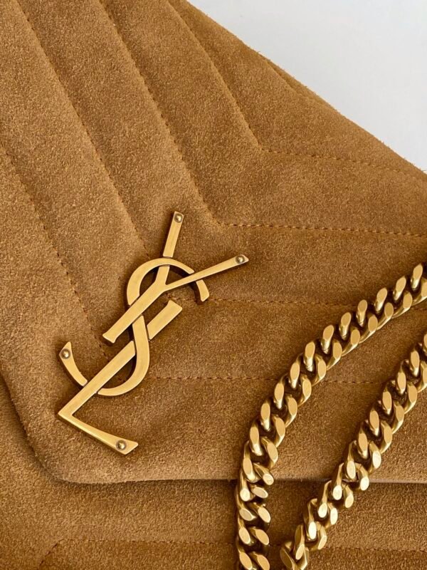 Saint Laurent Loulou Medium Chain Bag With Gold Hardware 31cm - Image 4