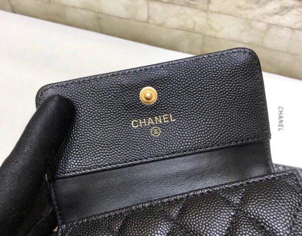 CO-CO Chanel Card Holder With Gold Hardware 12cm - Image 4