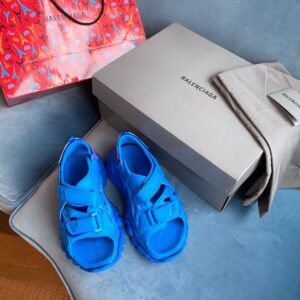 Balenciaga Open Track Velcro Sandals Spring/Summer 2020 Collection, Blue