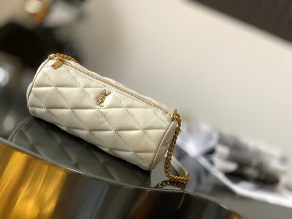 Saint Laurent Sade Mini Tube Bag For Women 20cm Vitage White YSL 699703AAAJU9207