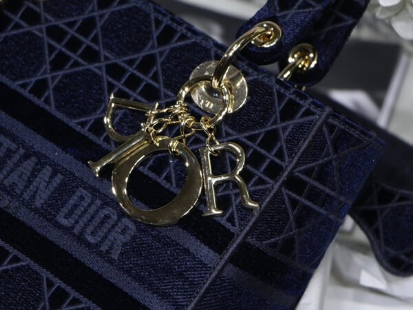 Christian Dior Blue Handle Bag 24cm - Image 7