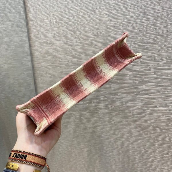 Christian Dior Pink Book Tote D-Stripes 23cm - Image 2