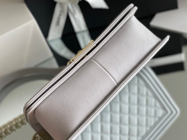 Chanel Medium Classic Flapbag 25cm Grey - Image 9