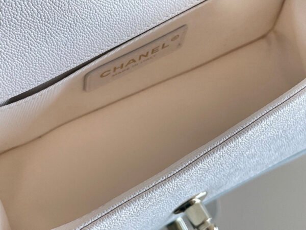 Chanel Mini Classic Flapbag 20cm White - Image 9