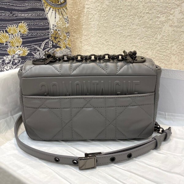 Christian Dior Mini Caro Bag 20cm Dark Grey - Image 2