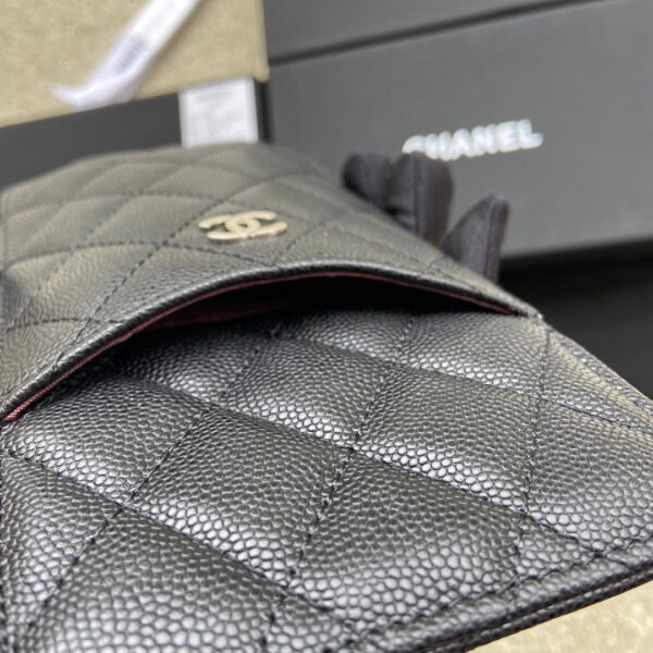 CO-CO Chanel Phone Wallet & Card Holder With Silver Hardware 20cm - Image 4