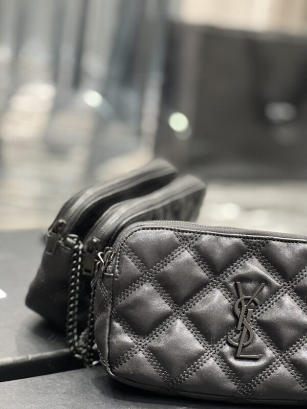 Saint Laurent Becky Double-Zip Pouch 19cm - Image 5