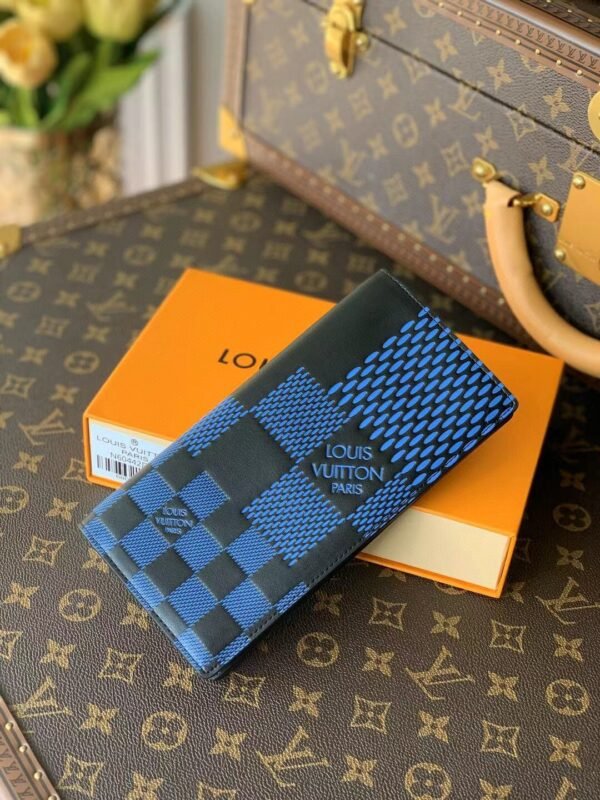 Louis Vuitton Damier Wallet 10cm Blue - Image 2