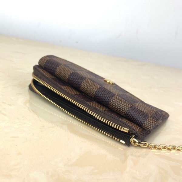 Louis Vuitton Damier Clutch Bag 13cm Brown - Image 4