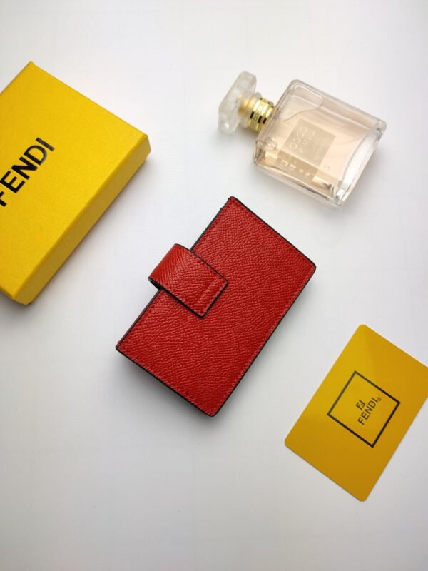 Fendi Card Holder 10cm Red - Image 5