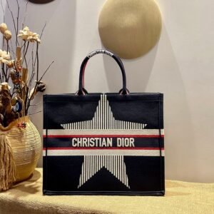 Christina Dior Book Tote Bag 41cm Black