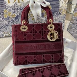 Christian Dior Red Handle Bag 24cm