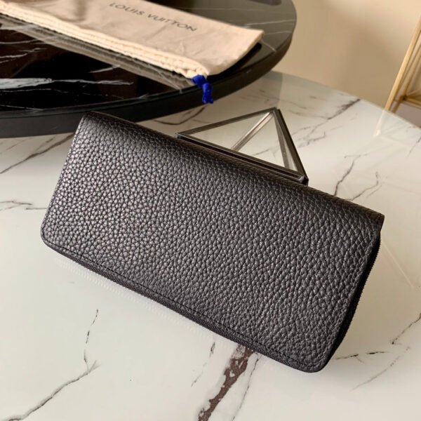 Louis Vuitton Taurillon Clutch Wallet 20cm Black - Image 8