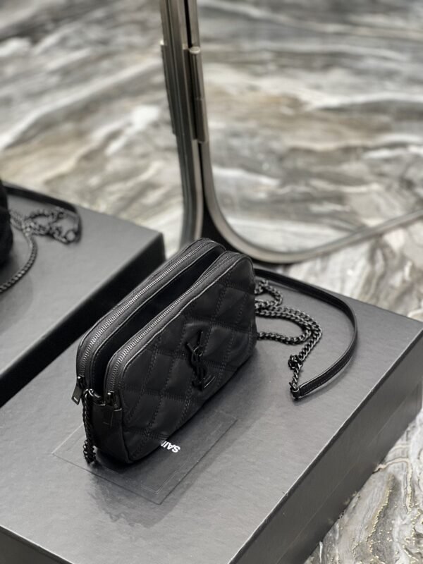 Saint Laurent Becky Double-Zip Pouch 19cm - Image 6