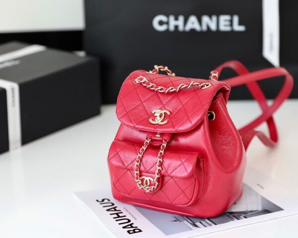 Chanel Backpack 18cm Red - Image 7