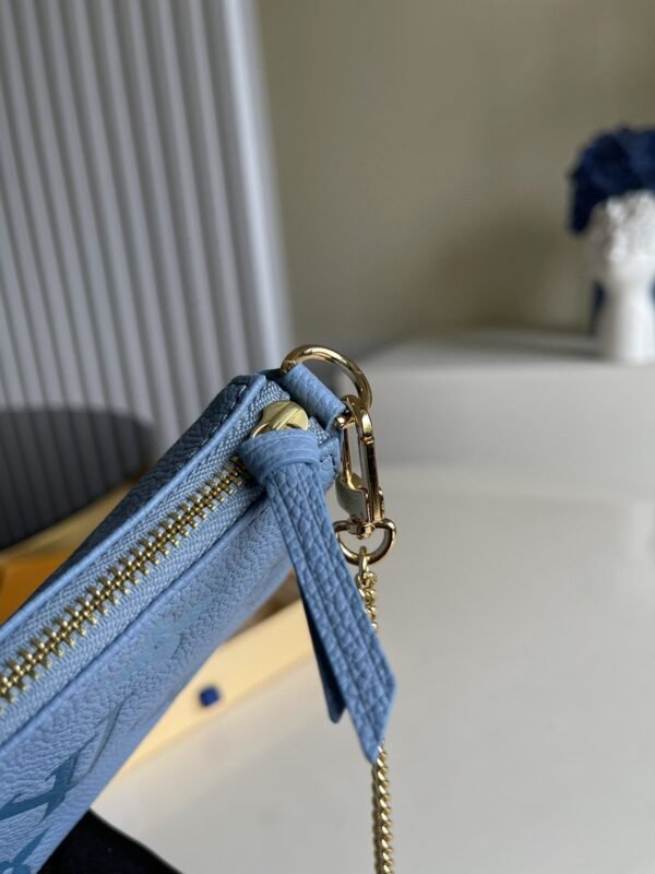 Louis Vuitton Monogram Empreinte Bag 16cm Blue - Image 4