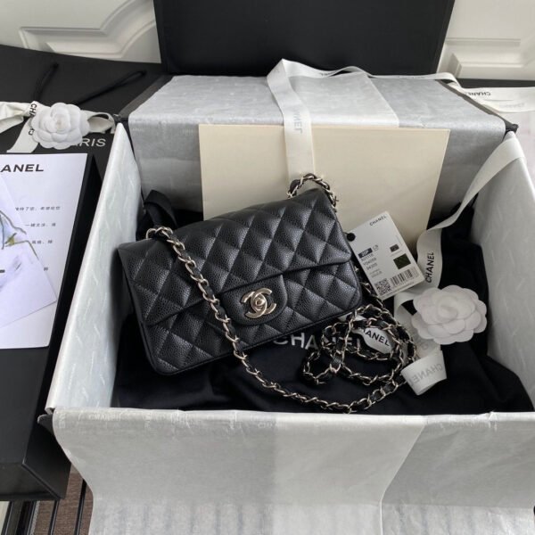 Chanel Mini Classic Flapbag 20cm Black - Image 2