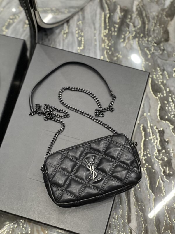 Saint Laurent Becky Double-Zip Pouch 19cm - Image 7