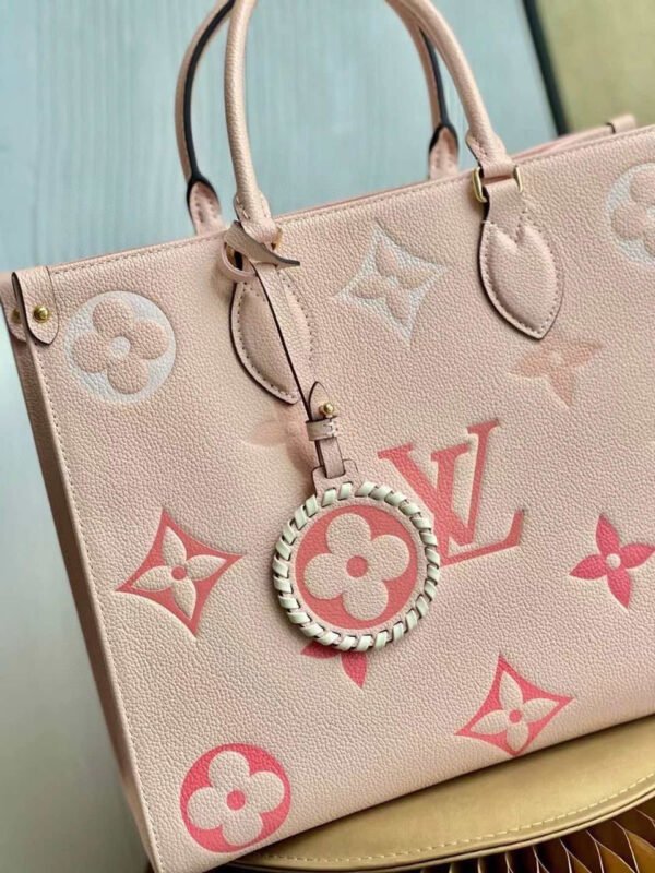 Louis Vuitton By The Pool OnTheGo MM Bag 35cm Monogram Empreinte Canvas Leather Spring/Summer Collection M45717 Rosebud - Image 2