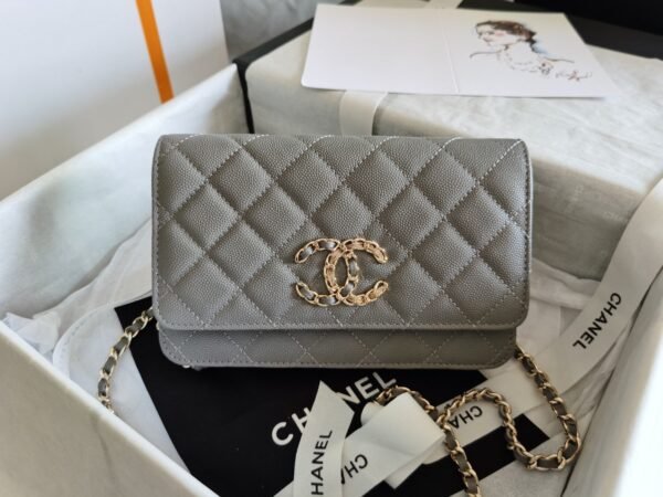 Chanel Mini Flapbag 19cm Grey