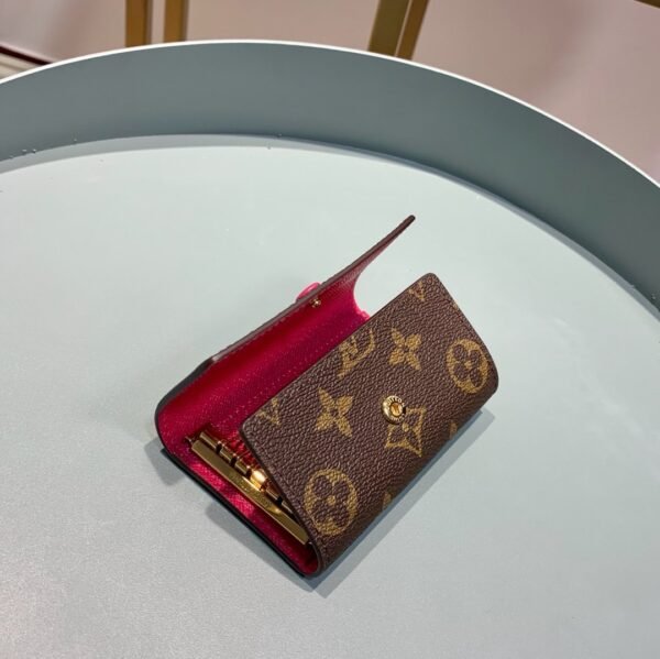 Louis Vuitton Monogram Wallet 10cm Brown - Image 3