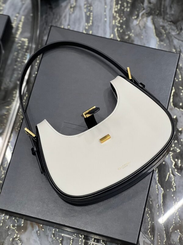 Saint Laurent Le Fermoir Hobo Bag With Gold Hardware 24cm - Image 8