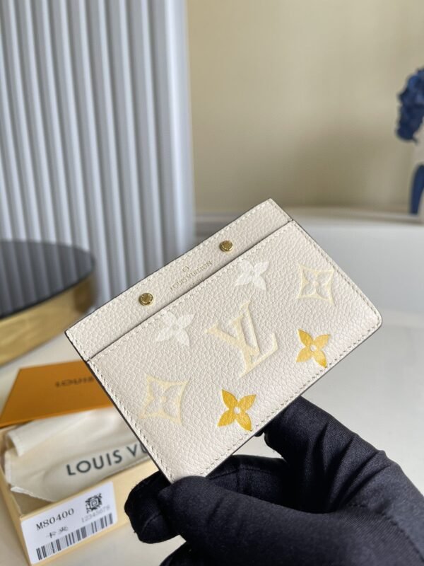 Louis Vuitton Monogram Empreinte Wallet 11cm Cream - Image 5