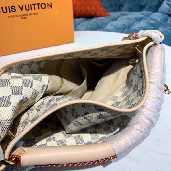 Louis Vuitton Artsy MM Bag 42cm Damier Azur Canvas Spring/Summer Collection N41174, Beige - Image 7