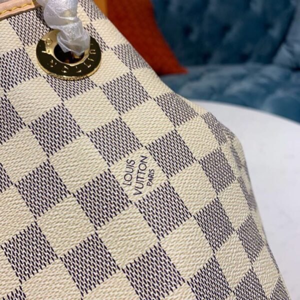 Louis Vuitton Artsy MM Bag 42cm Damier Azur Canvas Spring/Summer Collection N41174, Beige - Image 9