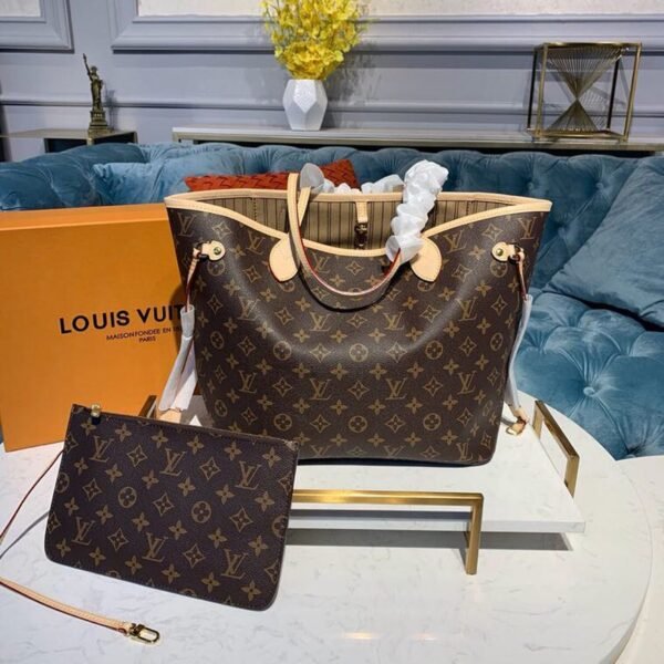 Louis Vuitton Neverfull MM Bag 32cm Monogram Canvas Spring/Summer Collection M40995, Beige