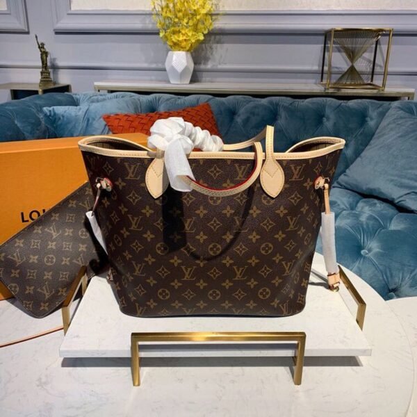 Louis Vuitton Neverfull MM Bag 32cm Monogram Canvas Spring/Summer Collection M40995, Beige - Image 3