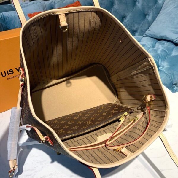 Louis Vuitton Neverfull MM Bag 32cm Monogram Canvas Spring/Summer Collection M40995, Beige - Image 13