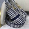 Christian Dior Medium Lady D-Lite Bag 24cm Blue - Image 6