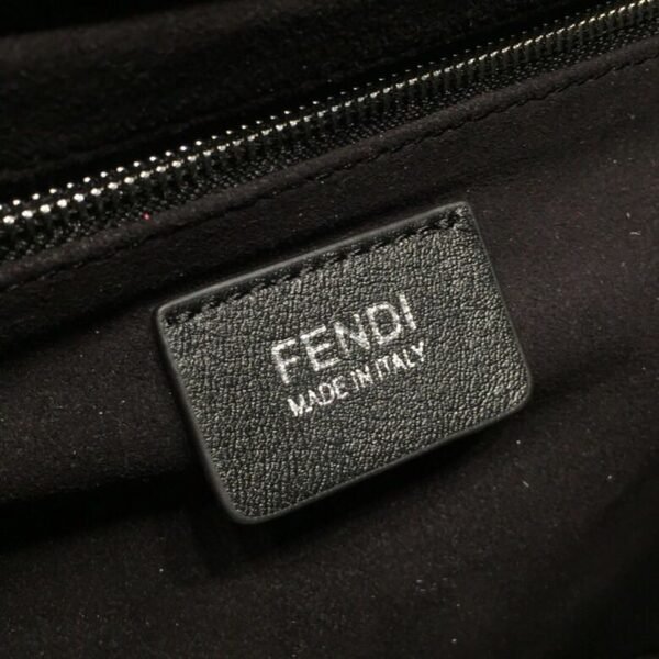 Fendi FF Logo Waist Belt Bag 34cm Calfskin Leather Spring/Summer Collection, Dark Brown - Image 8