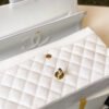 Chanel Classic Medium Flapbag Gold Hardware 26cm White - Image 7