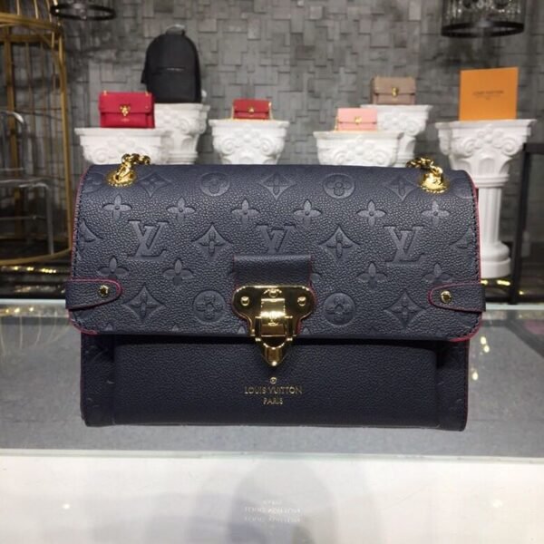 Louis Vuitton Vavin PM Bag 25cm Monogram Empreinte Canvas Spring/Summer Collection M52271, Marine Rouge