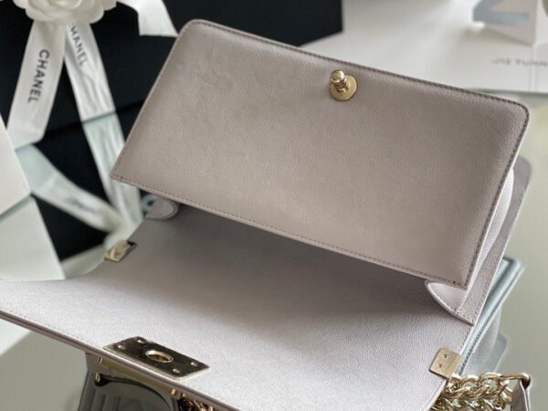 Chanel Medium Classic Flapbag 25cm Grey - Image 8