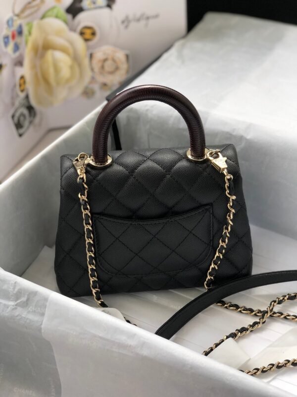 Chanel Classic Mini Flapbag 19cm Black - Image 8