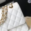 Chanel Classic Medium Flapbag Gold Hardware 26cm White - Image 9