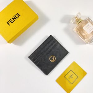 Fendi Card Case 10cm Black