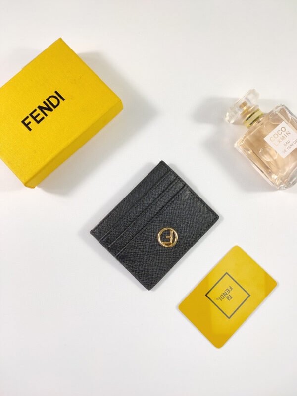 Fendi Card Case 10cm Black