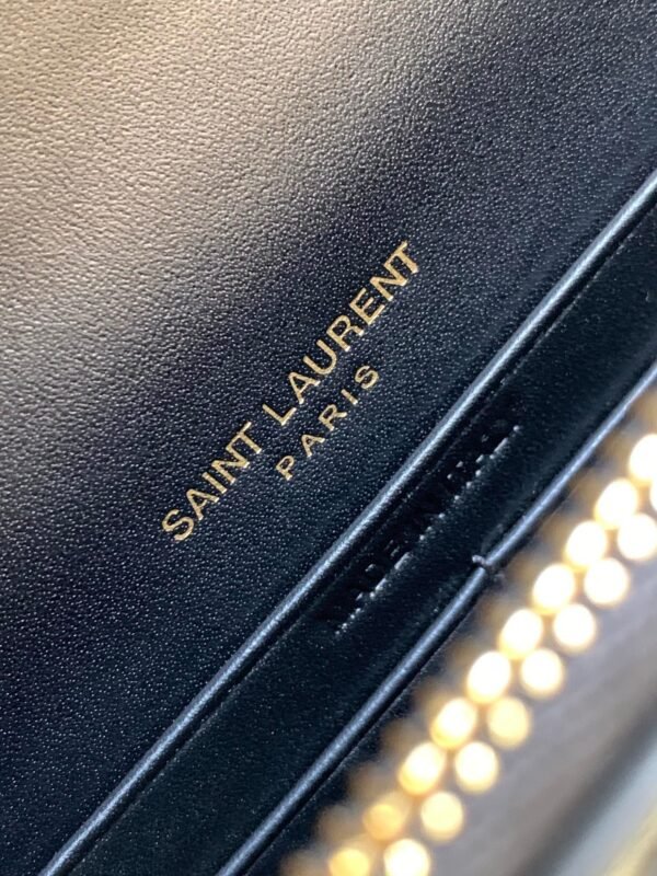 Saint Laurent Sunset Chain Bag With Gold Hardware 19cm - Image 9