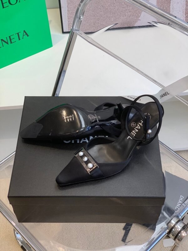 Chanel Sling Back Black - Image 7