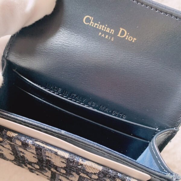 Christian Dior Oblique Saddle Begie Wallet 11cm - Image 4