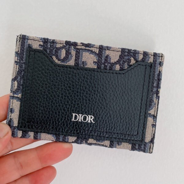 Christian Dior Multicolor Card Holder Oblique 13cm - Image 5