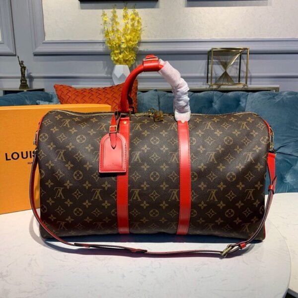 Louis Vuitton Keepall 50cm Monogram Canvas Spring/Summer Collection M41416 Red - Image 2