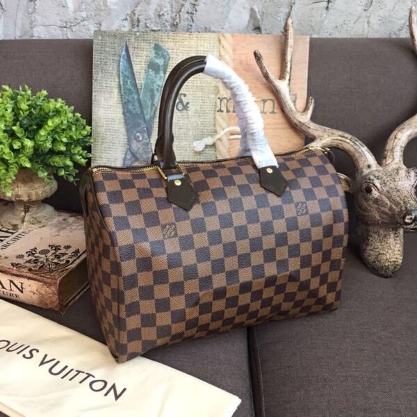 Louis Vuitton Speedy Bag 30cm Damier Ebene Canvas Spring/Summer Collection N41364, Brown - Image 3